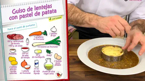 Ingredientes para el pastel de patata Ingredientes para el pastel de patata