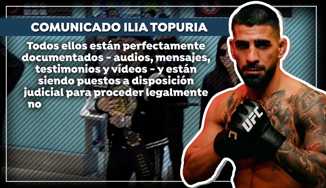 Ilia Topuria, acusado de maltrato.