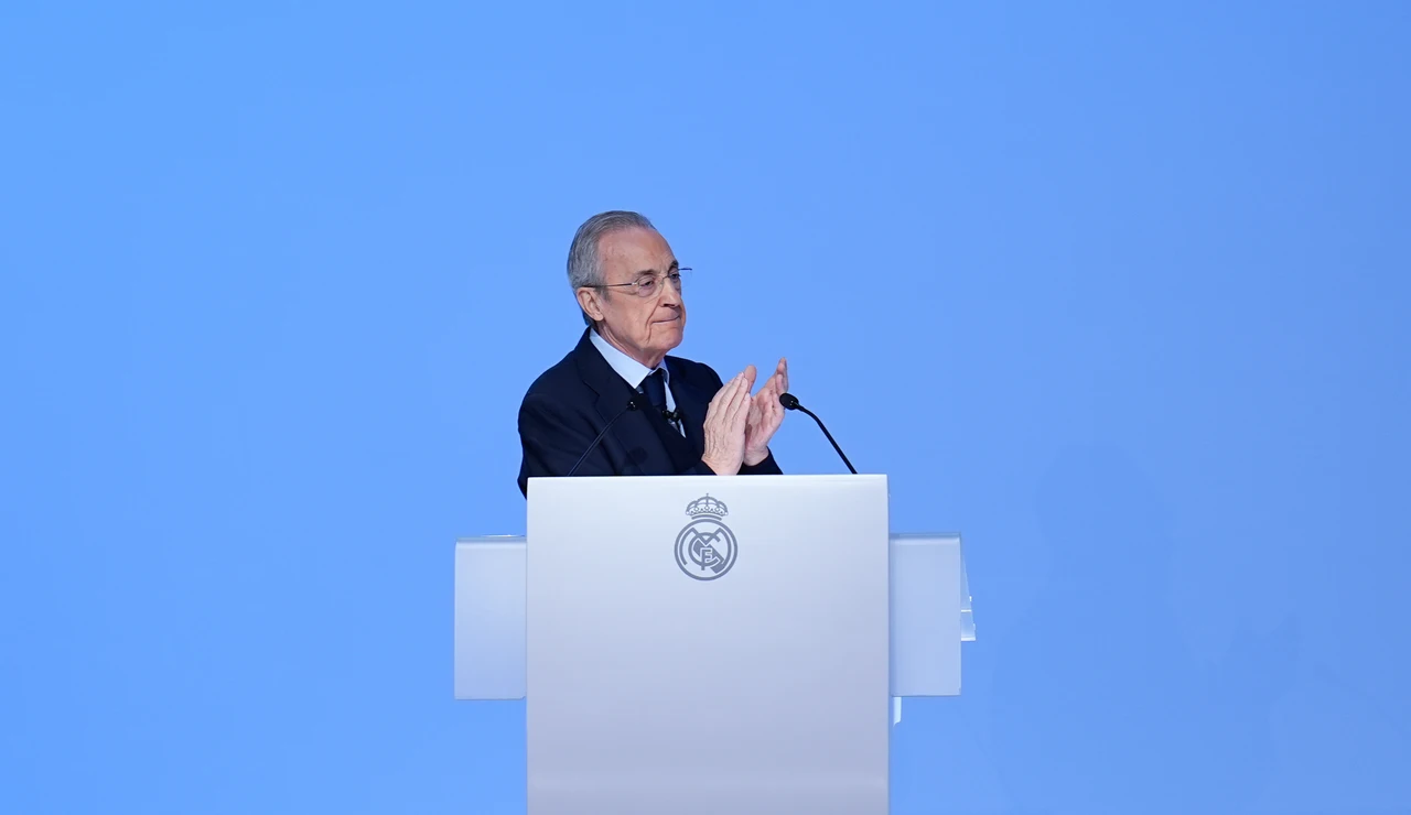 Florentino Pérez, en un acto con el Real Madrid
