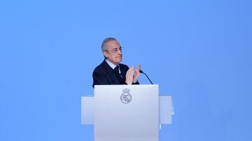 Florentino P&eacute;rez, en un acto con el Real Madrid