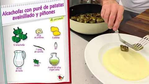 Ingredientes Alcachofas con puré de patatas Ingredientes Alcachofas con puré de patatas