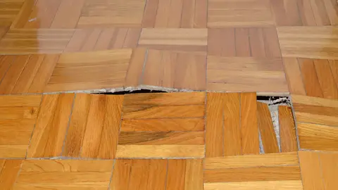 Parquet hinchado Parquet hinchado