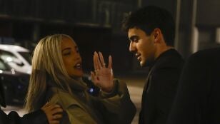 Ana Mena y &Oacute;scar Casas juntos tras un evento