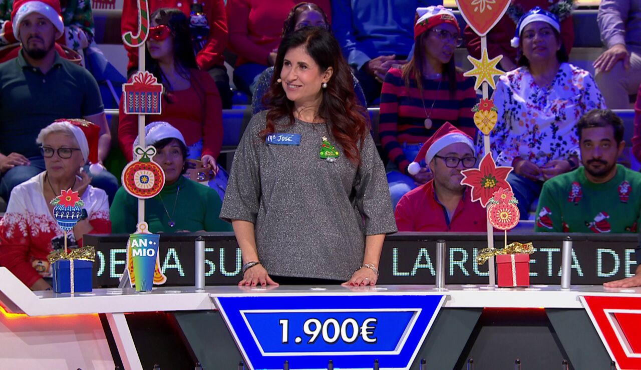 &iexcl;Mar&iacute;a Jos&eacute; se lleva 3.100 euros en La ruleta de la suerte!