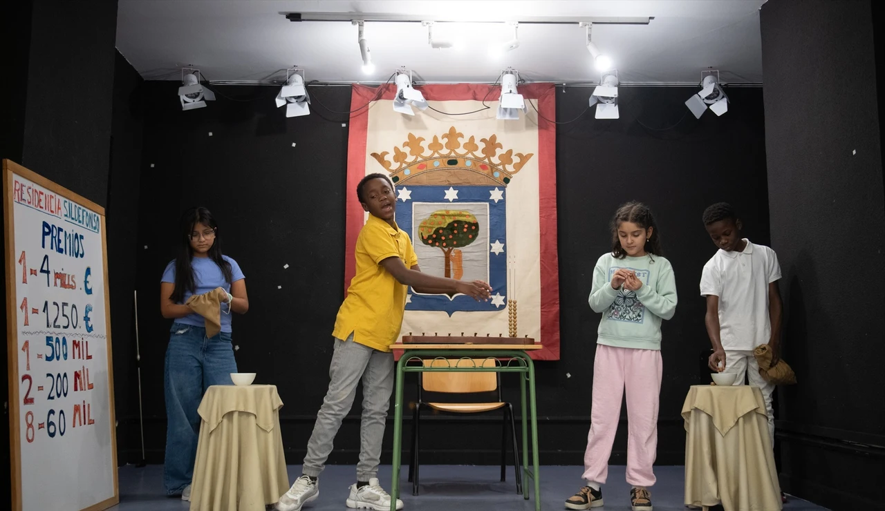 Imagen de archivo de los niños de San Ildefonso