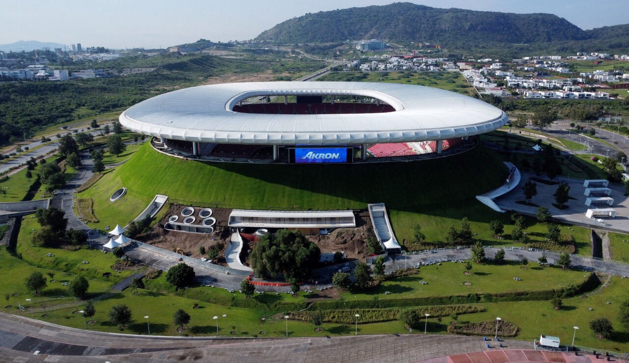 El estadio Akron de Guadalajara, sede del Mundial 2026