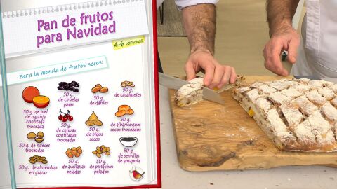 Ingredientes para la mezcla de frutos secos