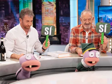 "Parecemos hermanos gemelos": Pablo Motos y Karlos Arguiñano se enfrentan al test del yayo interior "Parecemos hermanos gemelos": Pablo Motos y Karlos Arguiñano se enfrentan al test del yayo interior