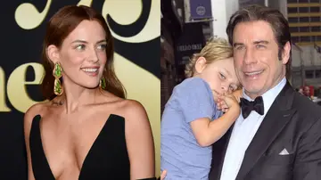 Riley Keough y John Travolta y su hijo Ben Riley Keough y John Travolta y su hijo Ben