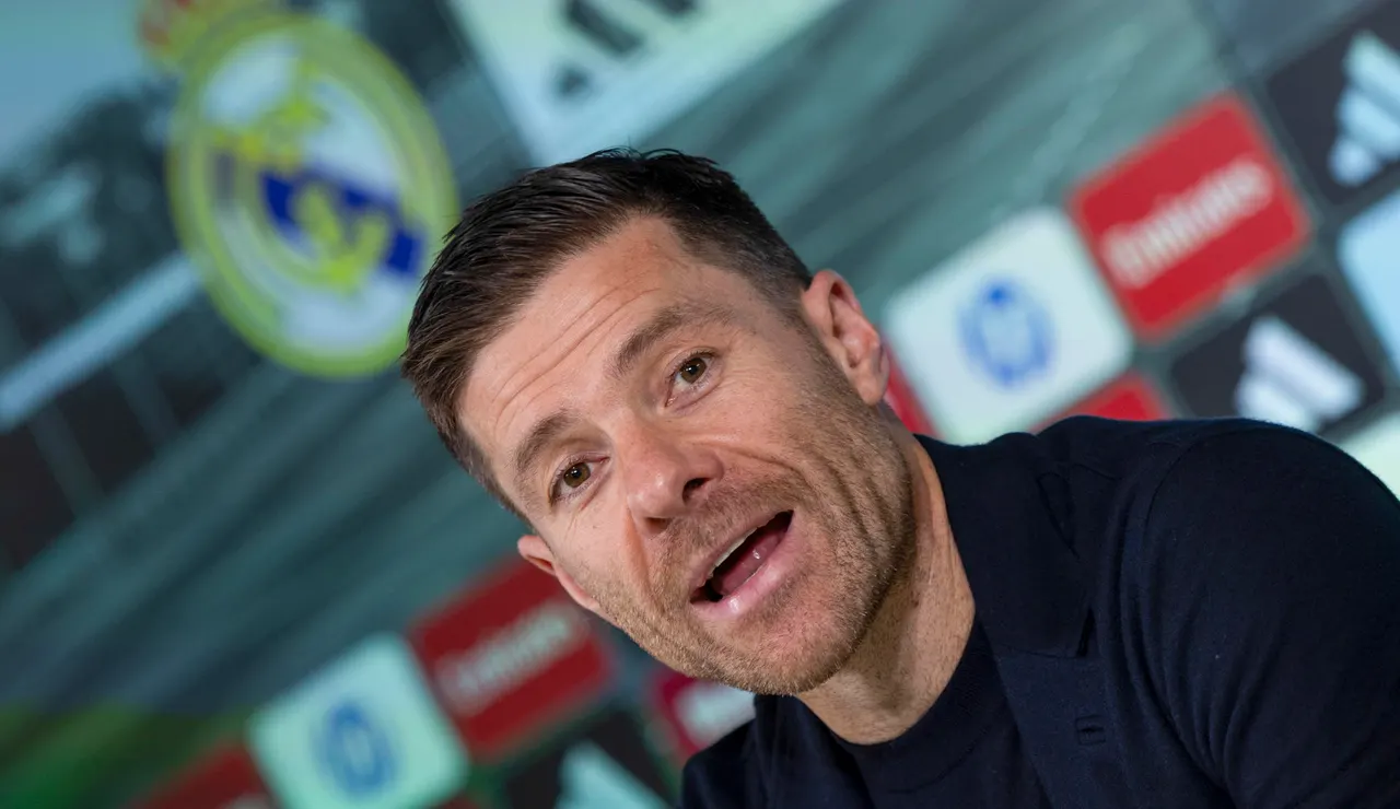 Xabi Alonso en la Ciudad Deportiva de Valdebebas, Madrid