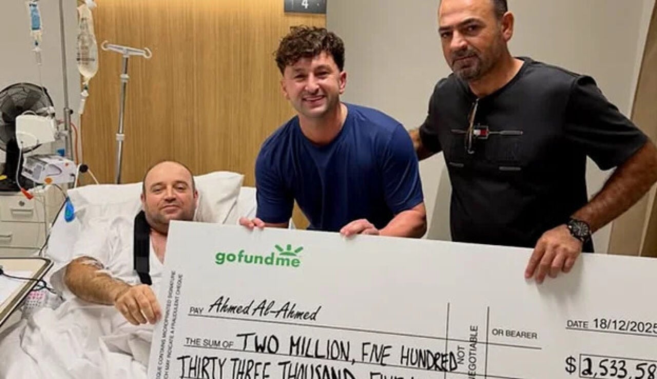 El 'H&eacute;roe de Bondi' recibe una donaci&oacute;n de 1,4 millones de euros.