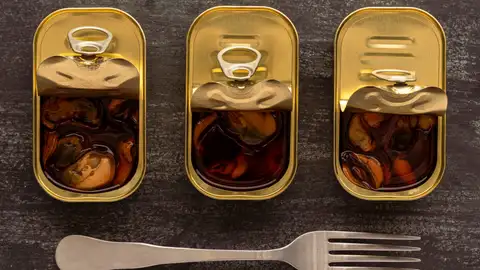 Latas de mejillones Latas de mejillones