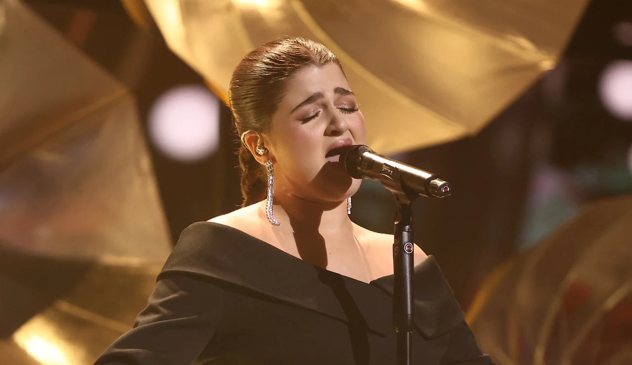 Antía emociona a Pablo López con ‘Complicidad’ en La Voz