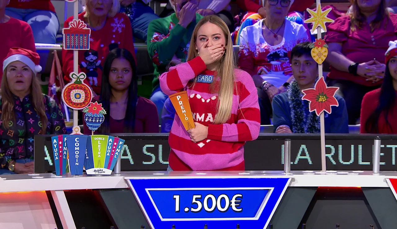 “No hace falta que le des tanta emoción”, la concursante más expresiva de La ruleta de la suerte