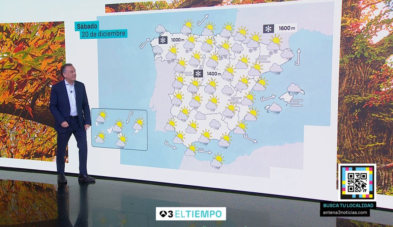La previsi&oacute;n del s&aacute;bado 20 de diciembre