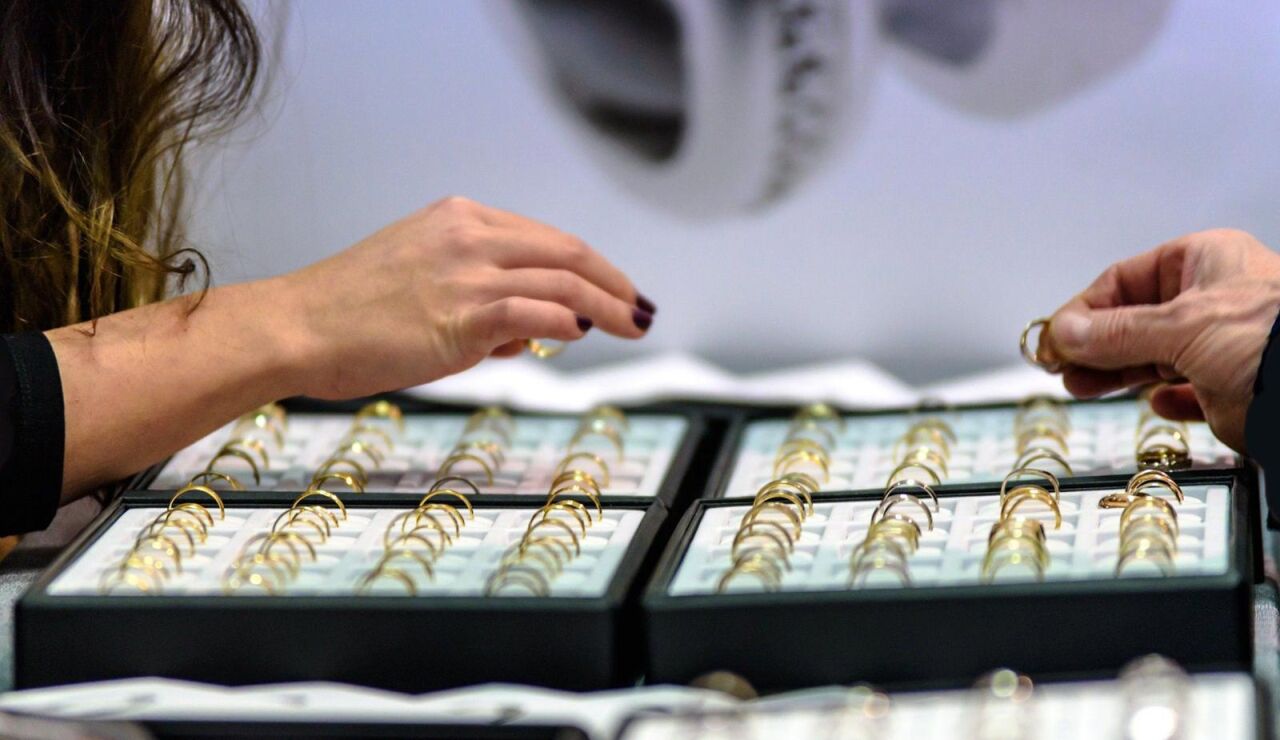 Imagen de archivo de anillos de boda.