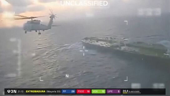 EEUU intercepta un tercer petrolero en el Caribe tras la denuncia de Venezuela por el "robo y secuestro" de un buque cargado de crudo 
