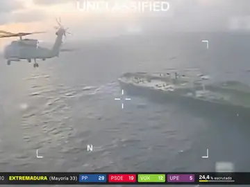 EEUU intercepta un tercer petrolero en el Caribe tras la denuncia de Venezuela por el "robo y secuestro" de un buque cargado de crudo EEUU intercepta un tercer petrolero en el Caribe tras la denuncia de Venezuela por el "robo y secuestro" de un buque cargado de crudo