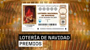 Premios del Sorteo Extraordinario de la Lotería de Navidad 2025 del lunes 22 de diciembre: El Gordo y mucho más Premios del Sorteo Extraordinario de la Lotería de Navidad