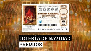 Premios del Sorteo Extraordinario de la Loter&iacute;a de Navidad 2025 del lunes 22 de diciembre: El Gordo y mucho m&aacute;s