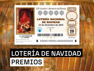 Premios del Sorteo Extraordinario de la Loter&iacute;a de Navidad 2025 del lunes 22 de diciembre: El Gordo y mucho m&aacute;s