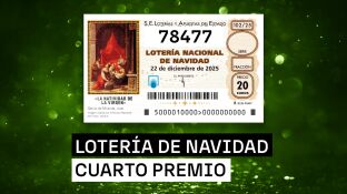78477, El primer cuarto premio de la Loter&iacute;a de Navidad 2025