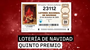 23112, el primer quinto premio de la Loter&iacute;a de Navidad 2025