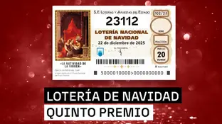23112, el primer quinto premio de la Lotería de Navidad 2025 23112, el primer quinto premio de la Lotería de Navidad 2025