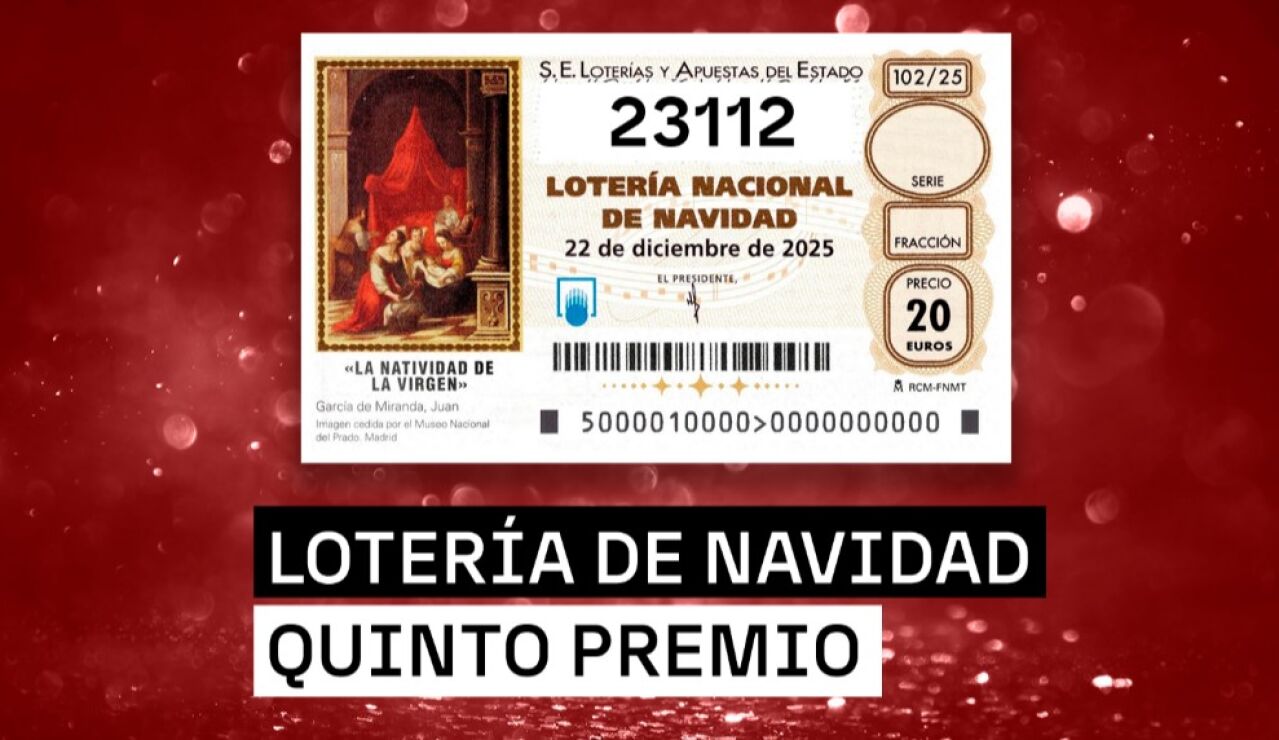 23112, el primer quinto premio de la Loter&iacute;a de Navidad 2025