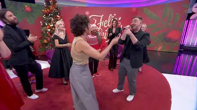 Juanmi, el imitador de Mariah Carey, sorprende a Sonsoles Ónega en directo con su voz Juanmi, el imitador de Mariah Carey, sorprende a Sonsoles Ónega en directo con su voz