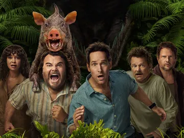 Paul Rudd y Jack Black en Anaconda Paul Rudd y Jack Black en Anaconda