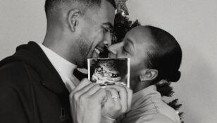 Ana Peleteiro junto a su pareja Benjamin Compaor&eacute;