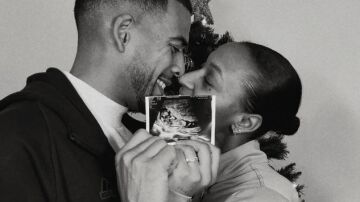 Ana Peleteiro junto a su pareja Benjamin Compaor&eacute;