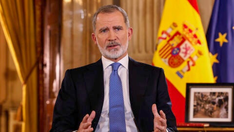 Felipe VI en su tradicional mensaje de Navidad