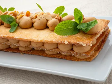 Milhojas de turrón Milhojas de turrón