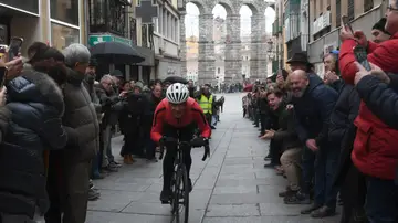 El exciclista profesinal Pedro Delgado durante su participación en la 90 edición de la Carrera del Pavo El exciclista profesinal Pedro Delgado durante su participación en la 90 edición de la Carrera del Pavo
