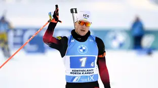 Sivert Guttorm Bakken, en una competición Sivert Guttorm Bakken, en una competición