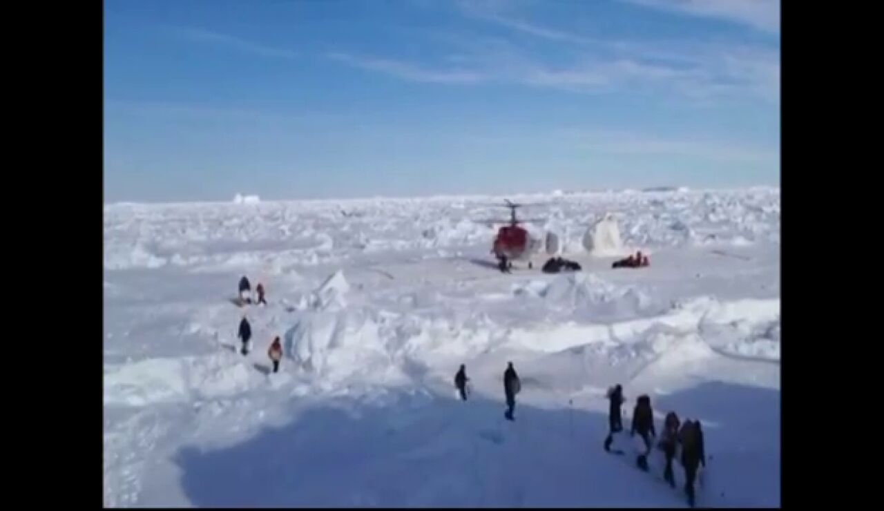 Rescate de los pasajero de barco ruso en el oc&eacute;ano Ant&aacute;rtico