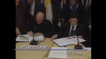 Firma de acuerdo entre El Vaticano e Israel de reconocimiento mutuo