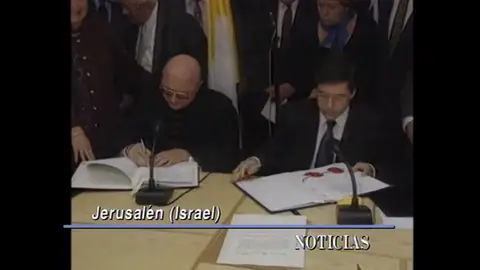 Firma de acuerdo entre El Vaticano e Israel de reconocimiento mutuo Firma de acuerdo entre El Vaticano e Israel de reconocimiento mutuo