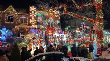 casa con luces en Nueva York
