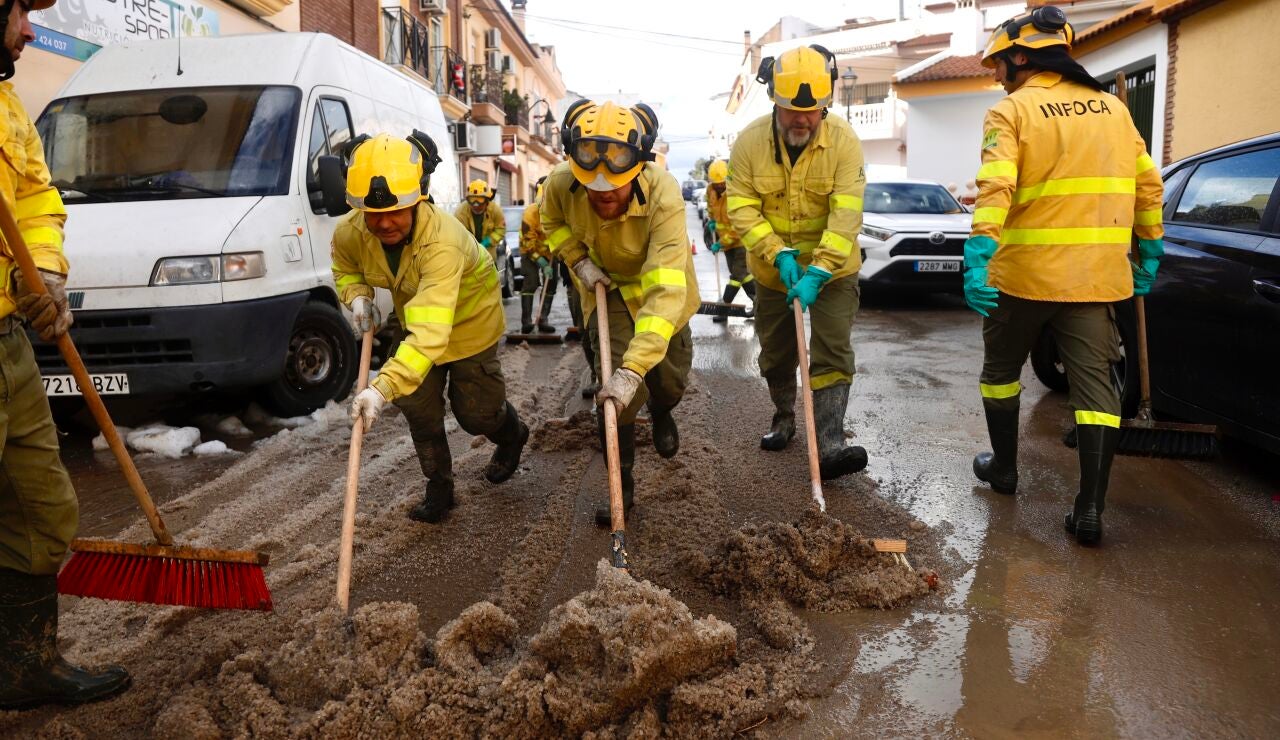 Im&aacute;genes del temporal en M&aacute;laga.