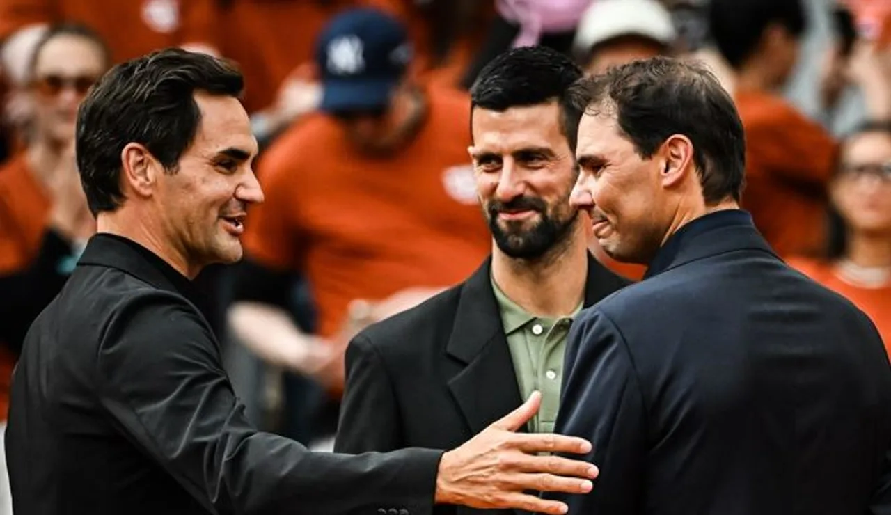 Federer, Nadal y Djokovic en el homenaje de Roland Garros al tenista balear