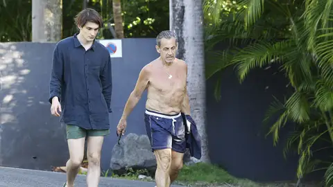 Aurélien Enthoven y Nicolas Sarkozy Aurélien Enthoven y Nicolas Sarkozy