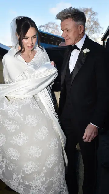 Gordon Ramsay y su hija Holly en su boda Gordon Ramsay y su hija Holly en su boda