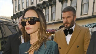 Victoria y David Beckham en la boda de Holly Ramsay