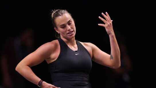 Aryna Sabalenka durante el partido ante Kyrgios