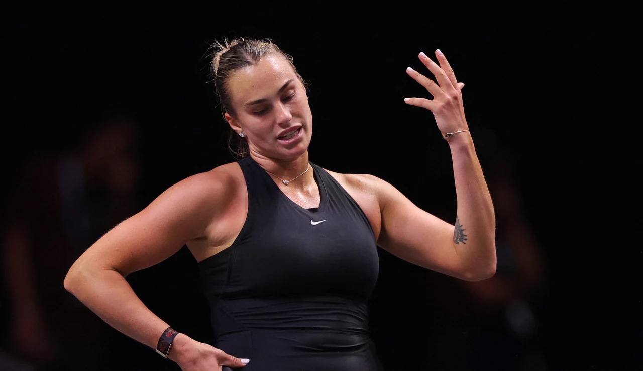 Aryna Sabalenka durante el partido ante Kyrgios