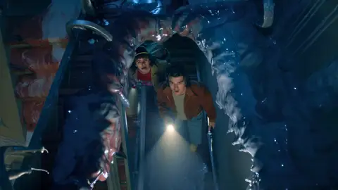 Dustin y Steve en Stranger Things 5 Dustin y Steve en Stranger Things 5