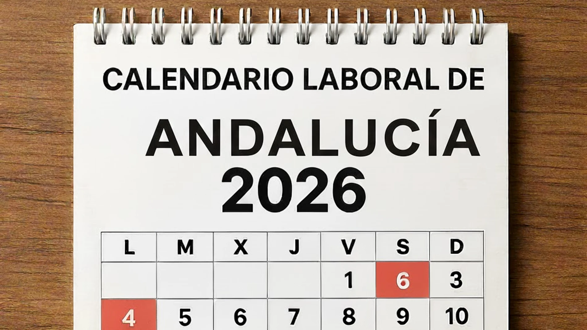 Calendario laboral en Andalucía Calendario laboral en Andalucía